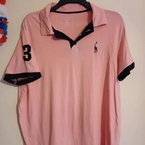 Lulu's Soft Pink Polo with Black Accents